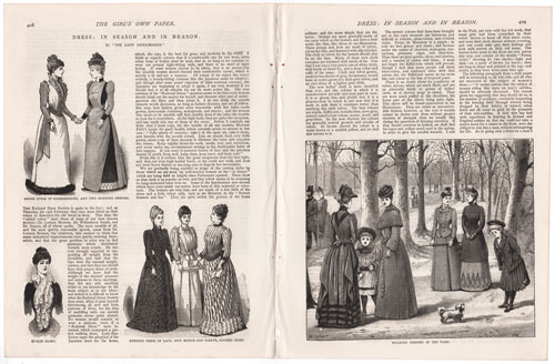 original engravings from The Girl's Own Paper (1888-1890)